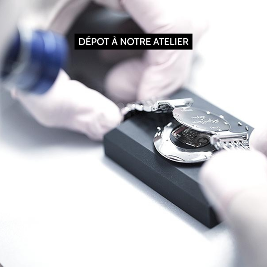 Changement de pile - Montre à quartz - Dépot à l'atelier